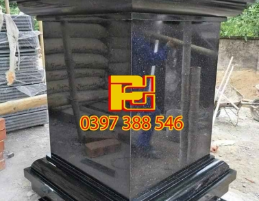 CỘT NHÀ ĐÁ HOA CƯƠNG ĐEN