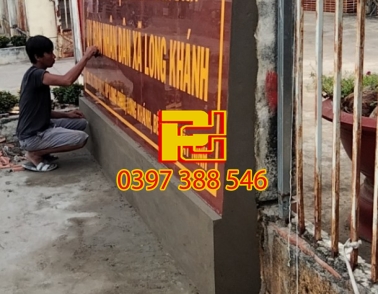 Bảng Hiệu Đá Hoa Cương UBND