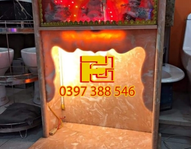 Bàn thờ ông địa ốp đá 