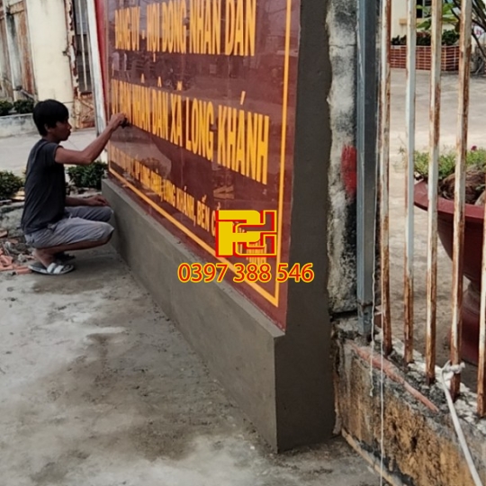 Bảng Hiệu Đá Hoa Cương UBND